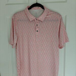 Cutter and Buck Golf White and Red Polo